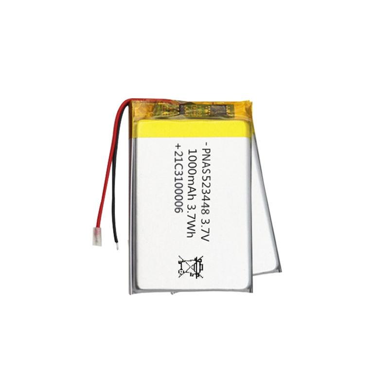 KC Certification Wholesale Rechargeable 1000mah 3.7V 3.7wh LI-ion Lithium Polymer Lipo Battery Pack 523448 523450 Model in Pouch