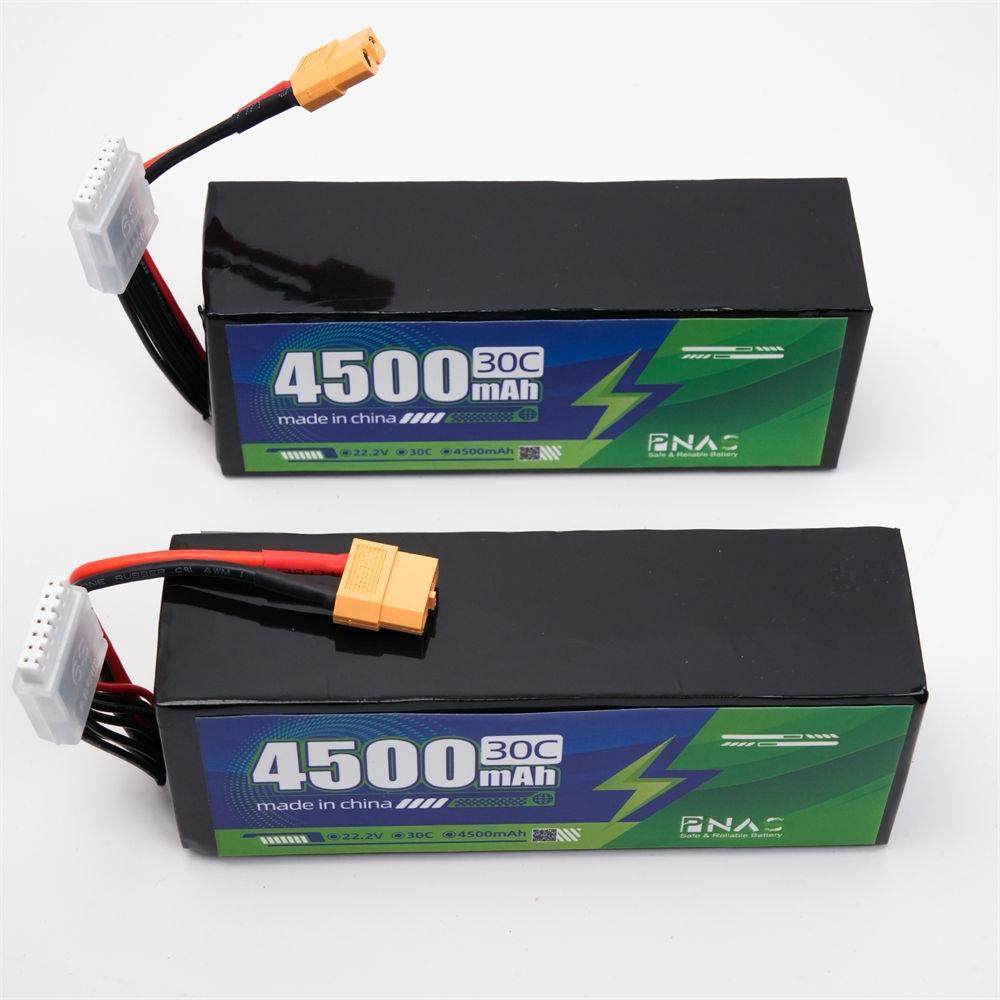 6S 4500mAh 22.2V 30C Lithium-Ion RC Car Battery Pack for RC Ships Vehicles and Drones