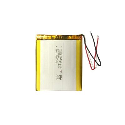 UL2054 Certified 3.7V Rechargeable 2000mAh Li-ion Battery Pouch 5205060 505060 Pouch Lithium Polymer Target Audience Consumers